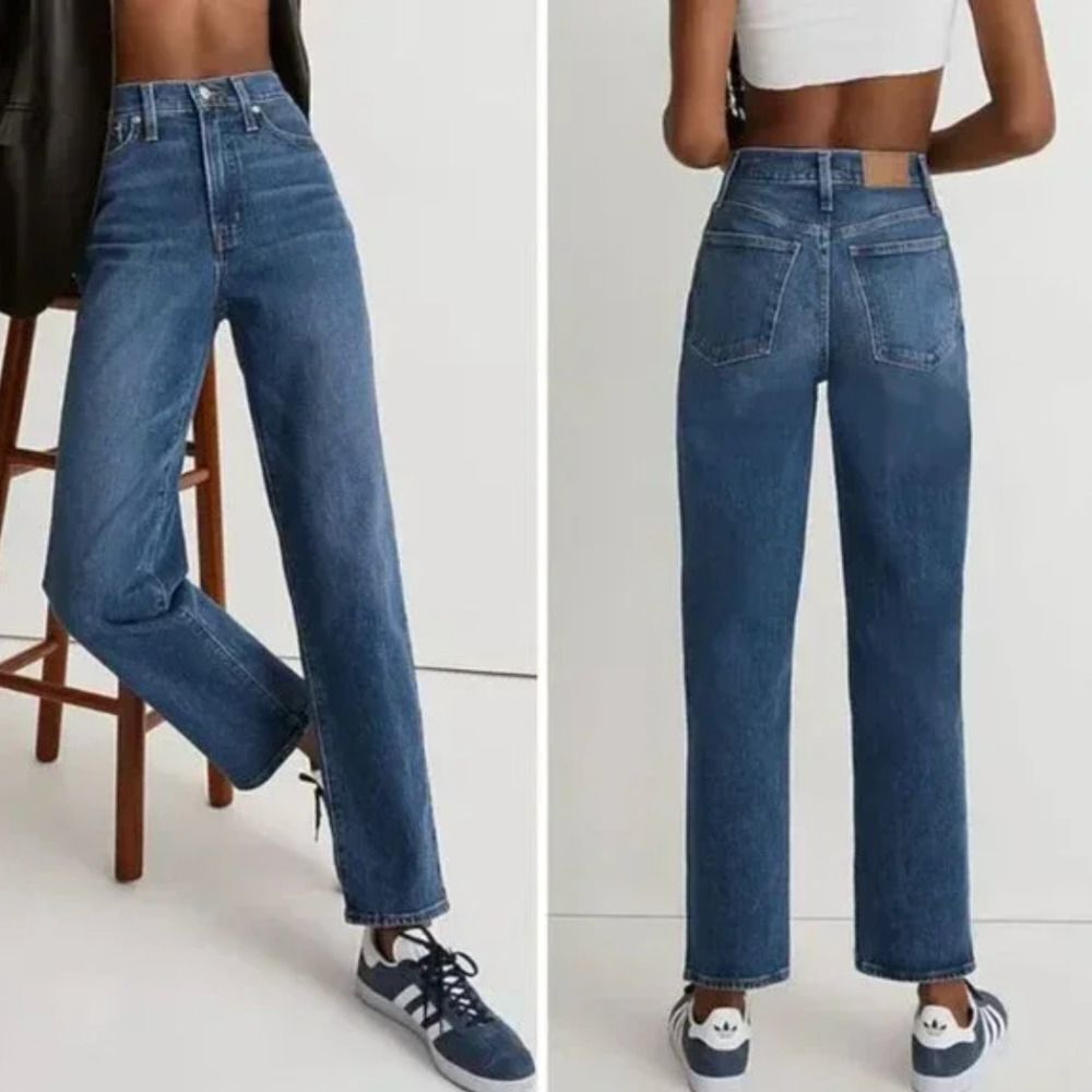 NWOT Madewell Perfect Vintage Straight Jean in Mayfield Wash, NG251, 28